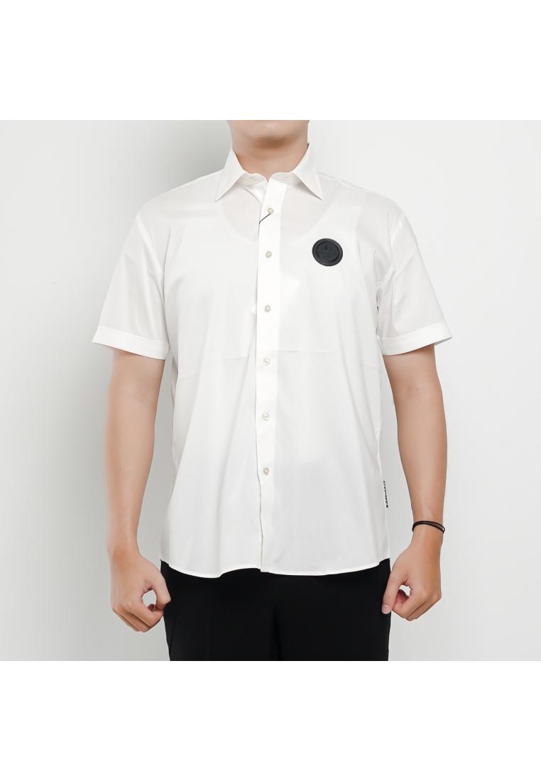 Balmain Kemeja BALMAIN GRAFFITI TEXT BACK WHITE SHIRT 100% ORIGINAL
