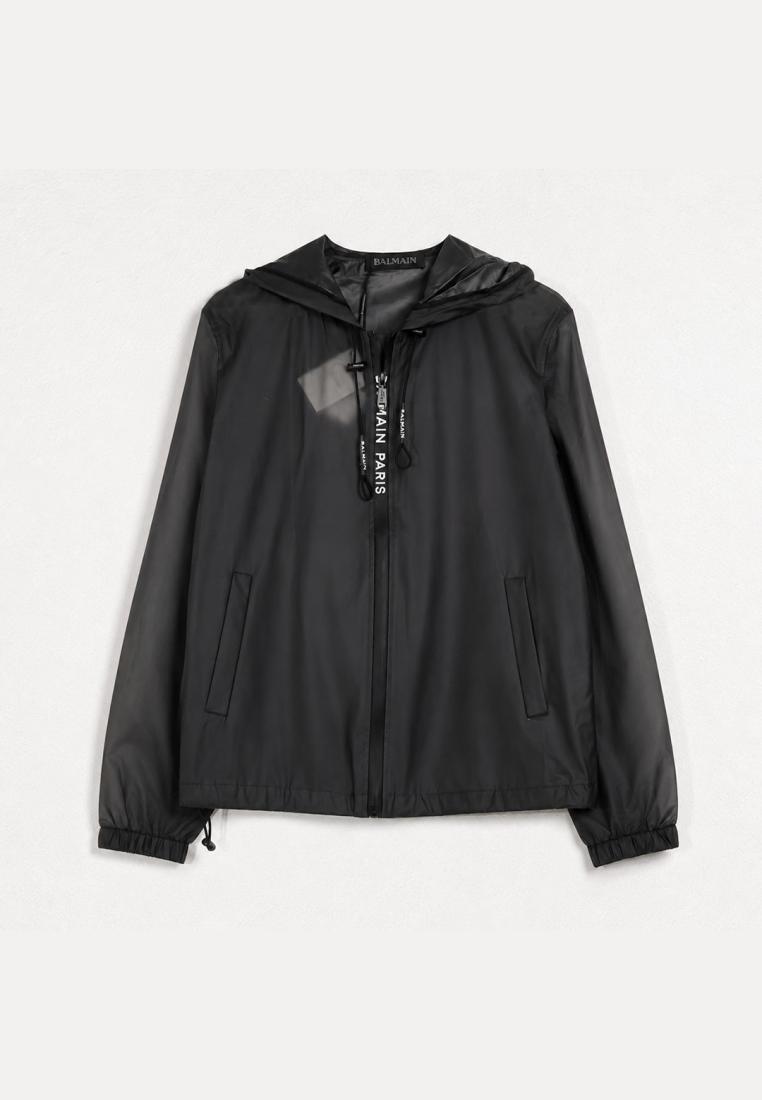 Balmain Hoodie BALMAIN PARIS WHITE BLACK ZIP TRACK HODDIE 100% ORIGINAL