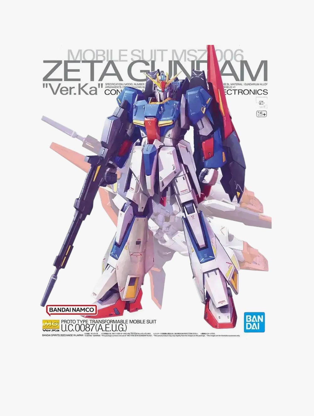 Bandai GUNDAM - MG 1/100 ZETA GUNDAM VER KA