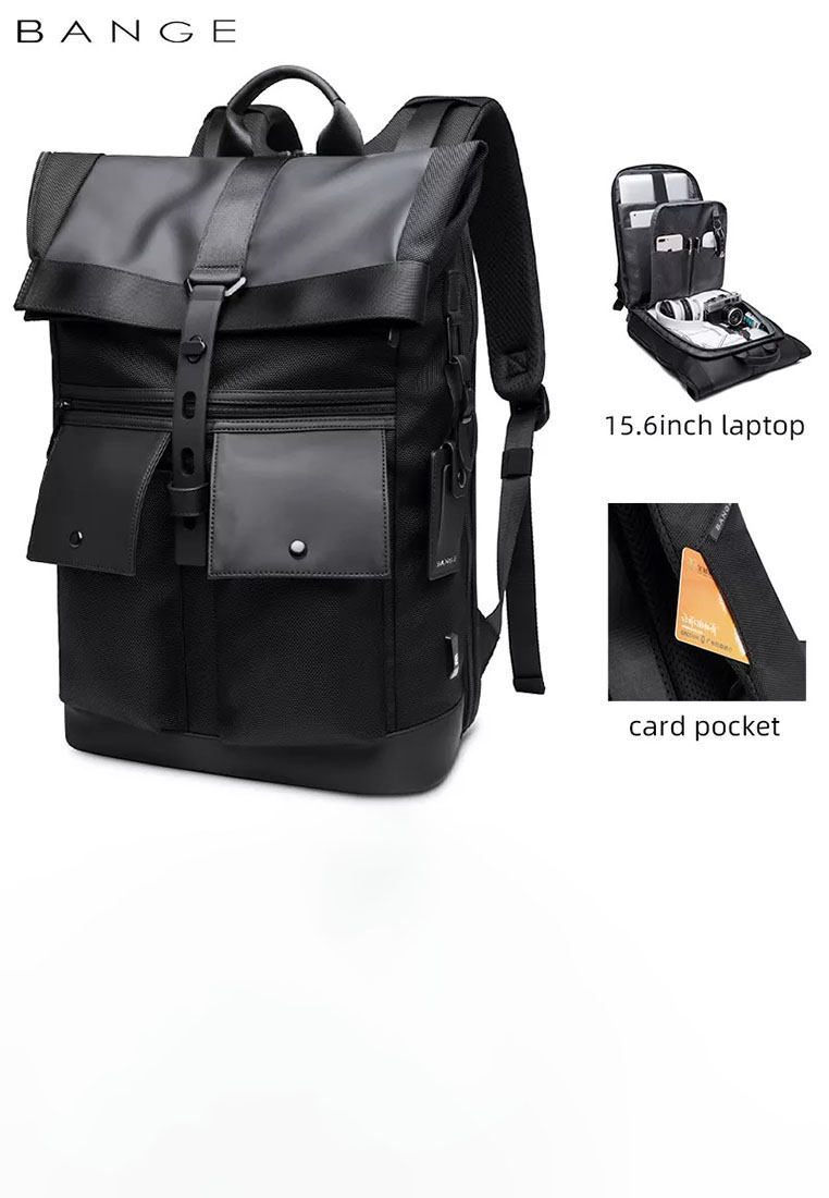 Bange BGG65 Tas Pria Backpack Ransel Laptop 15.6 Inch Foldable Travel Scalable