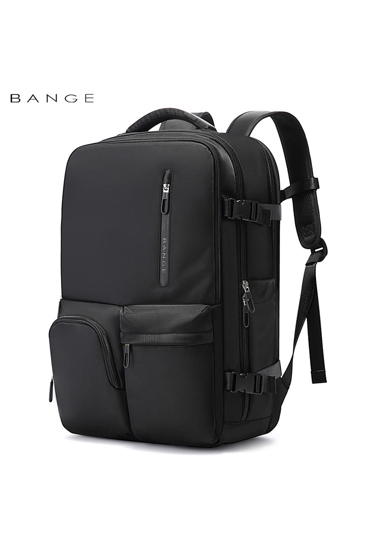 Bange BG1800 Tas Ransel Tas Travel Backpack Laptop Kerja Pria USB 17" - Hitam