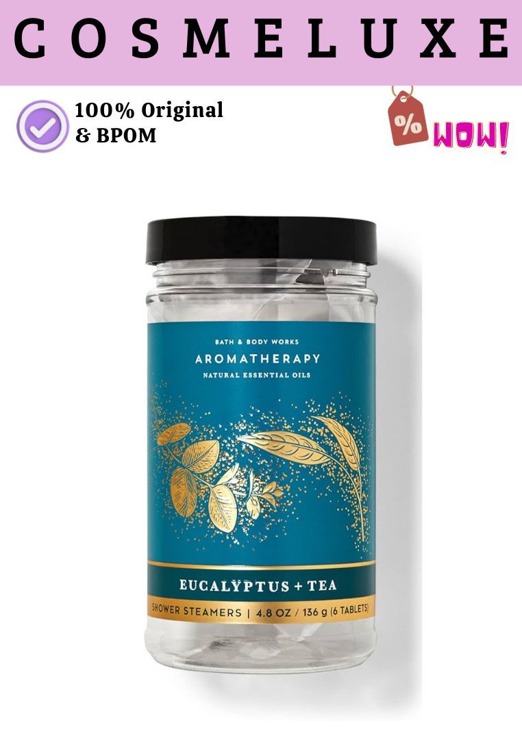 Bath and Body Works BBW Shower Steamer Isi 6 136g Eucalyptus + Tea
