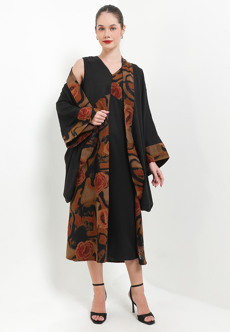 Batik First SET GAMIS Sleeveless C&S+TT & Cardigan Lowo Cut&Sew