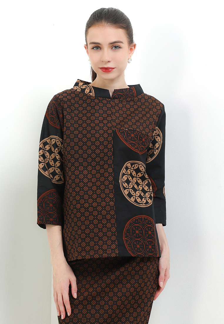 Batik First Blouse TIC S3V 7/8-length Sleeves Cut&Sew