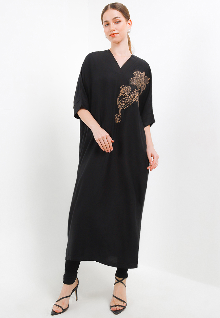 Batik First SET Dress Dolman Batik Patchwork+Legging