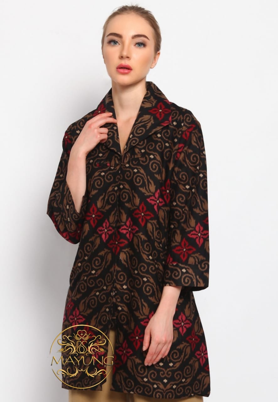 Batik Mayung Tunik Batik Songket Abang Premium