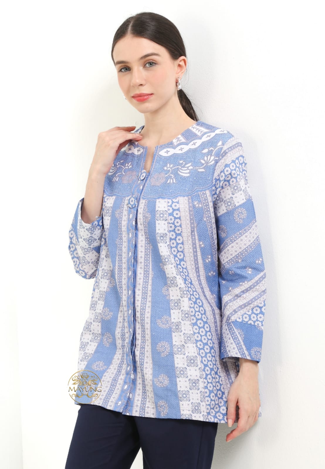 Batik Mayung Blouse Batik Lestari Premium Slimfit Modern