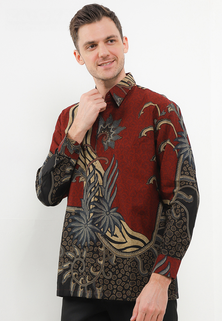 BATIK TALENTA EXCLUSIVE Lengan PANJANG cree red plowers