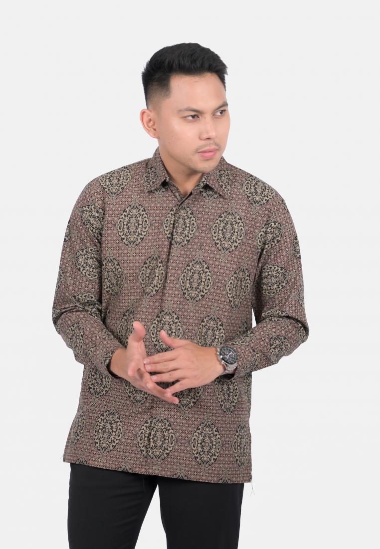 Batik Talenta Exclusive kemeja batik pria lengan panjang KAUNG HALUS SH43