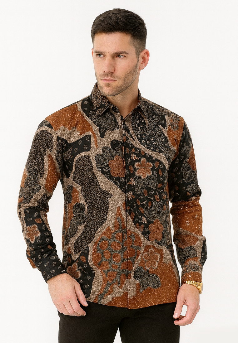 Batik Tibodunyo Laksanya Kemeja Batik Exclusive Premium Pria Casual Modern Lengan Panjang