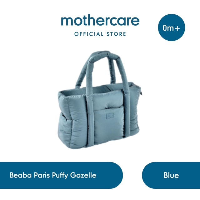 Beaba Paris Puffy Gazelle Blue - Tas Popok Bayi Diaper Bag Model Puffy