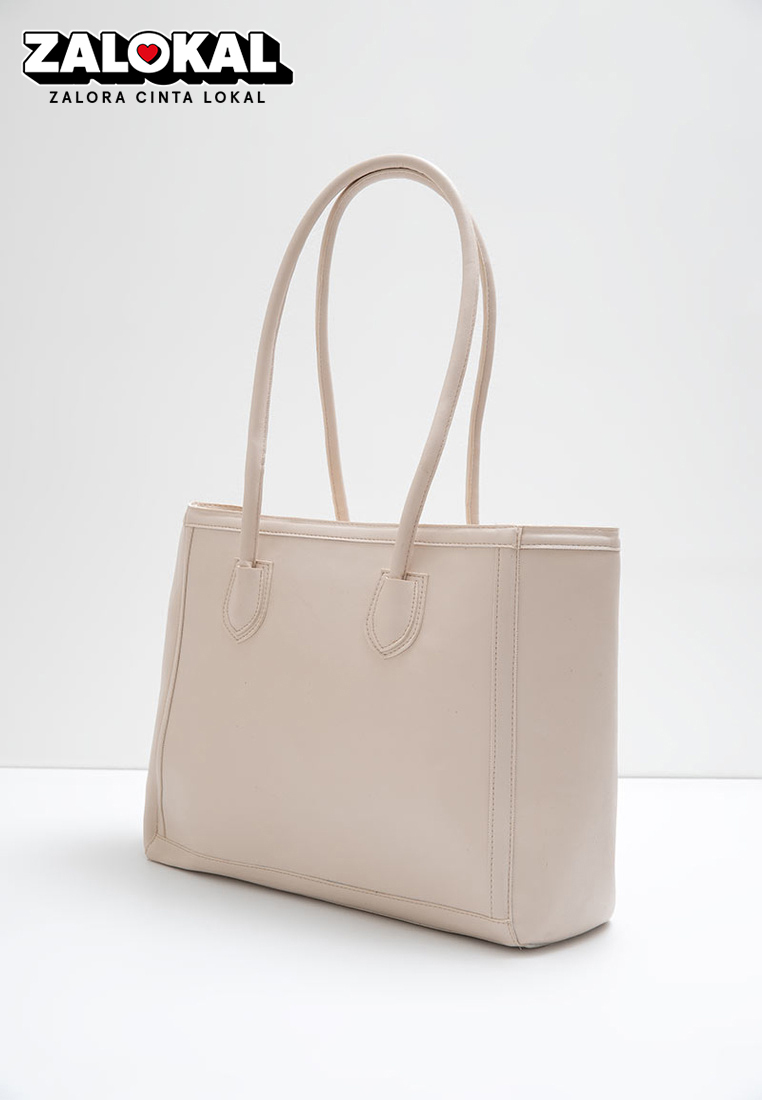 Berrybenka Label Tekka Via Tote Bag Cream