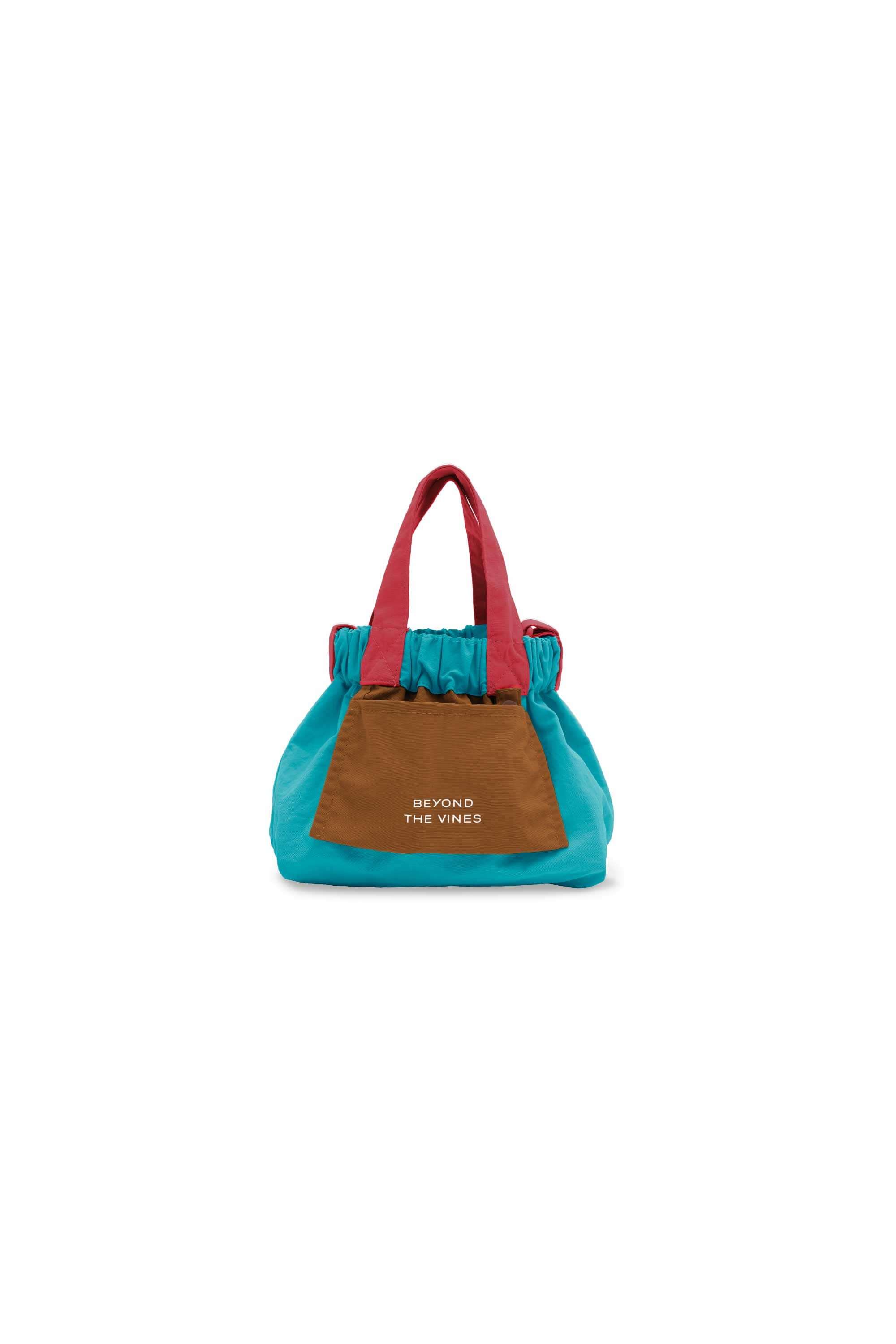 Beyond The Vines Colourblock Micro Dumpling - Turqouise/Tan
