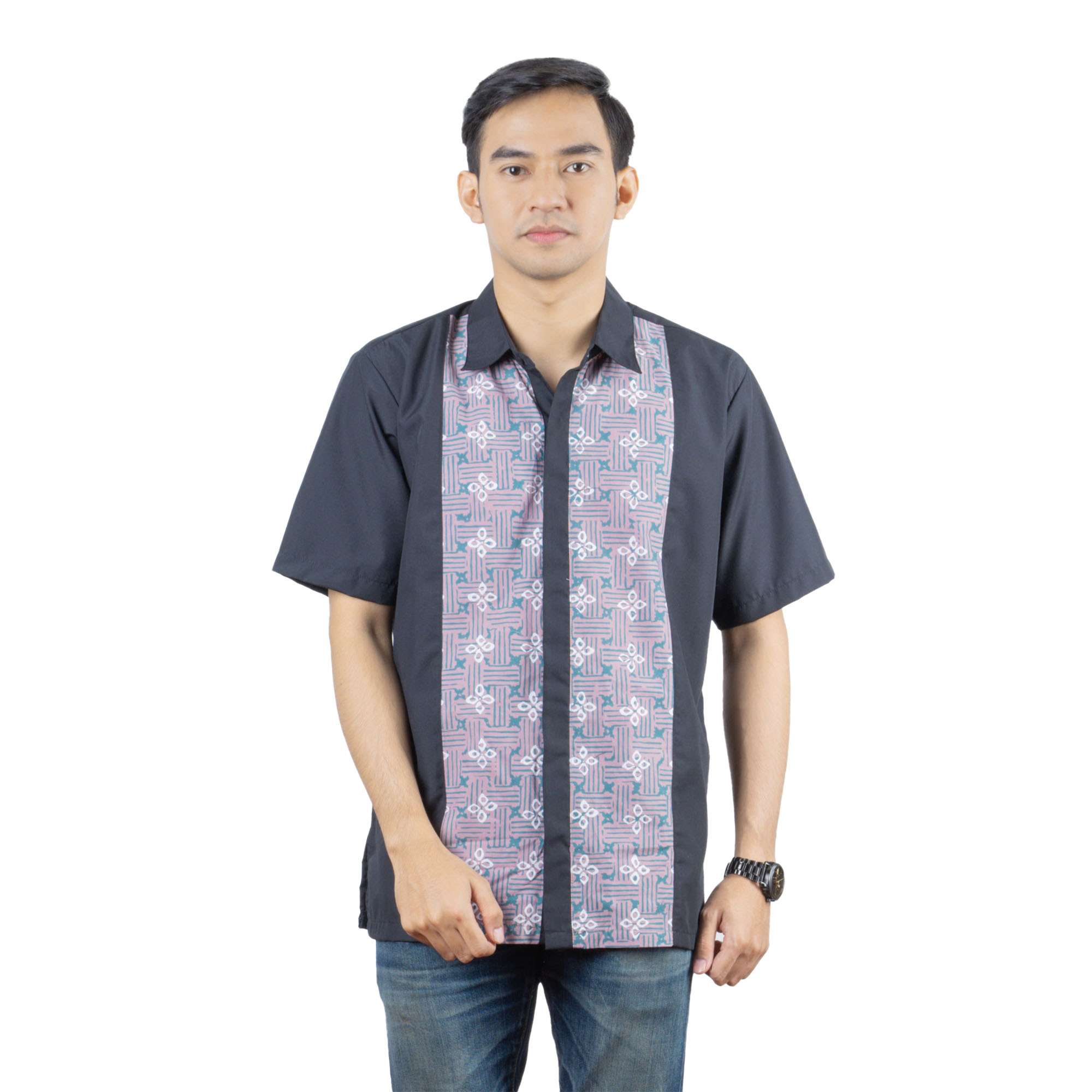bhatara batik Kemeja Batik Pria - Bhatara Batik Alden - Atasan Batik Lengan Pendek
