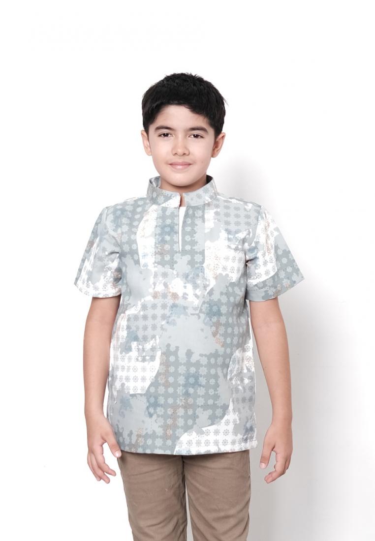 BIA x Isel Fricella - Tazo Mint  Kemeja Anak - Edisi Denmark - Sarimbit