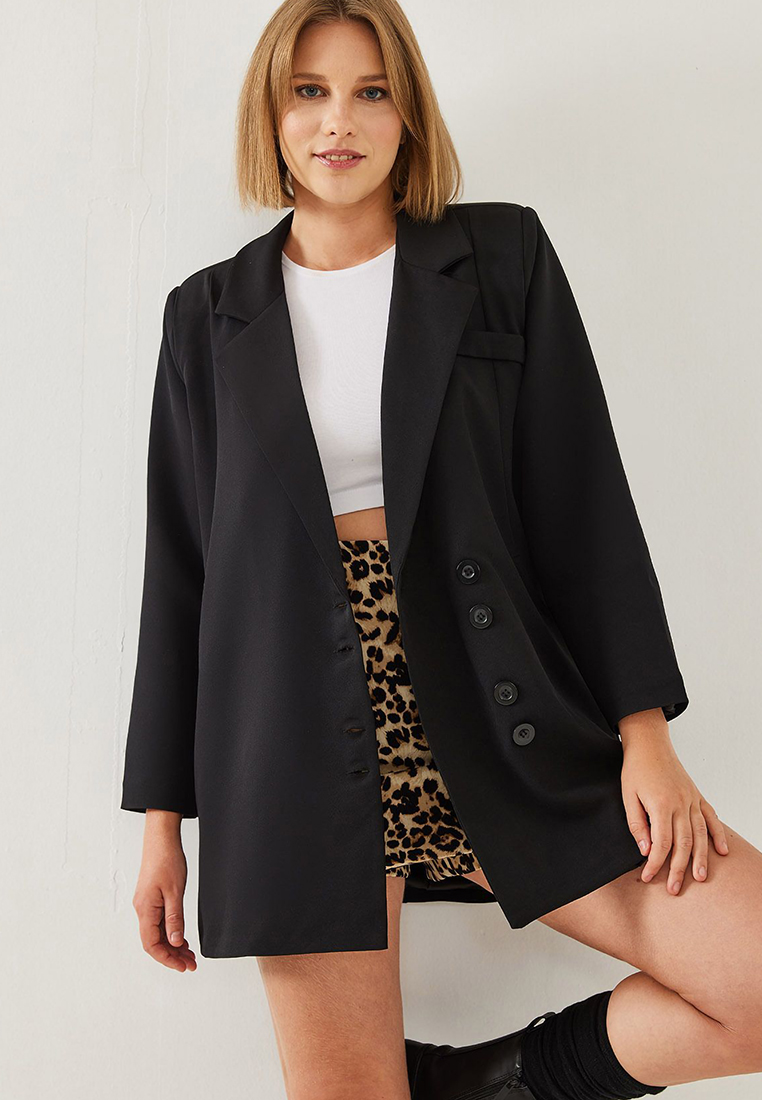 Bianco Lucci Women's Double Breasted Blazer Jacket Mbms045 60501045
