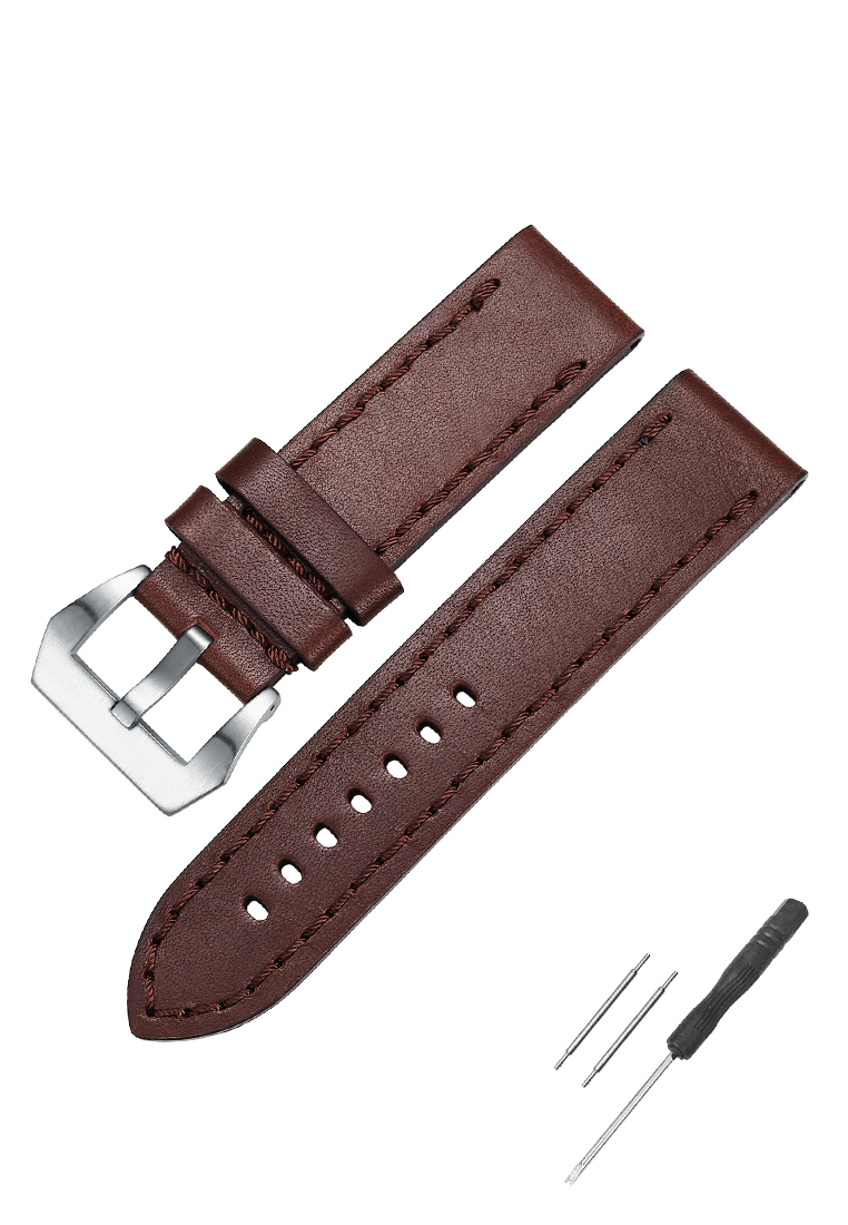 Biden Watch Tali Kulit Asli Jam Tangan Leather Strap 22mm cokelat