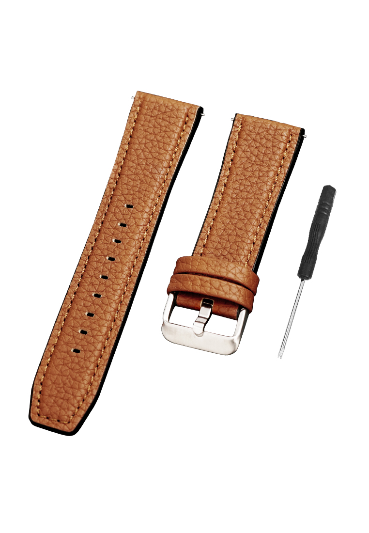 Biden Watch Tali Kulit Pria Leather Strap 22mm Premium Leather Tali Kulit-brown 22mm