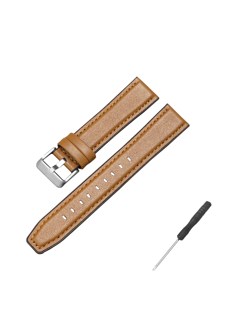 Biden Watch Tali Kulit Pria Asli Jam Tangan Pria Leather Premium Strap 20mm Premium Quality-brown 20