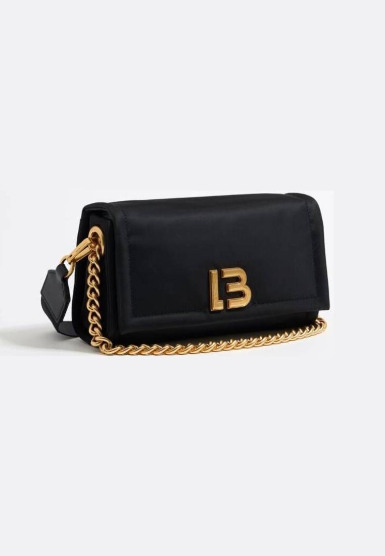 Bimba Y Lola M Black Nylon Flap Bag