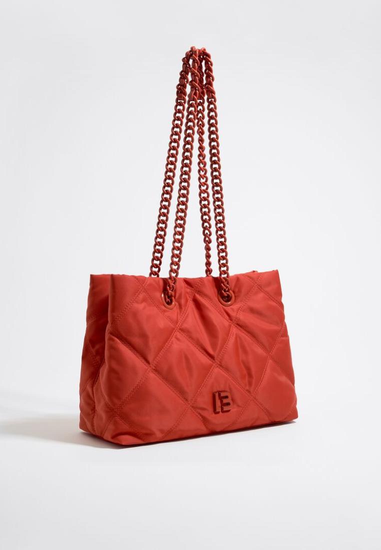 Bimba Y Lola M Coral Padded Nylon Shopper Bag