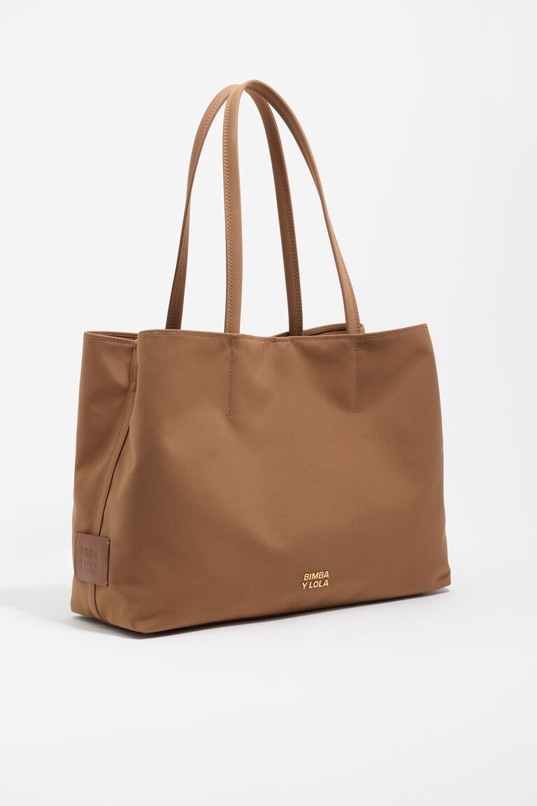 Bimba Y Lola 252BBIJ3Z.10614 Large gabardine Chihuahua shopper bag cinnamon