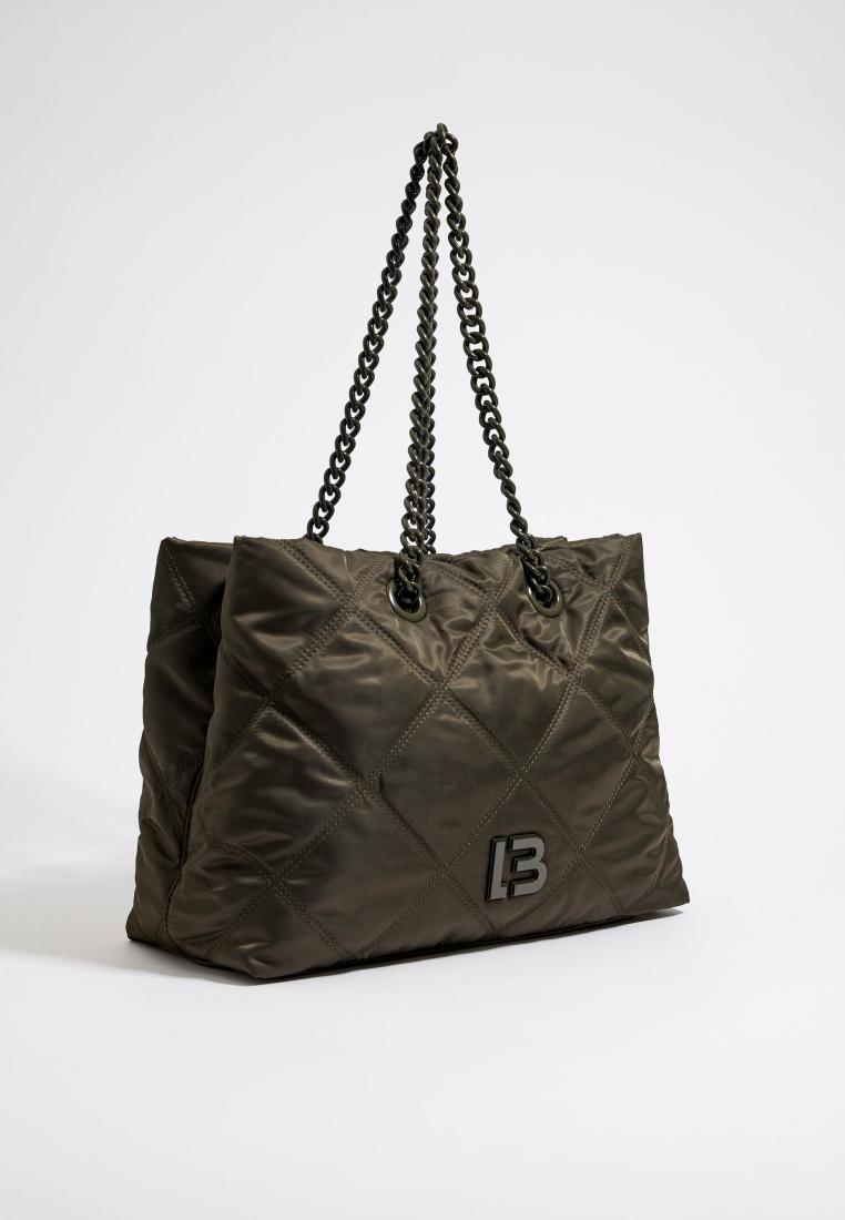 Bimba Y Lola L Green Padded Shopper Bag