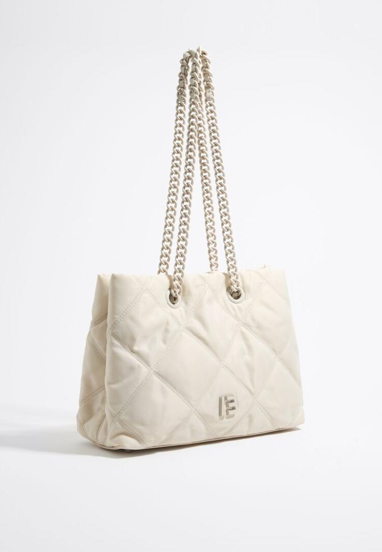 Bimba Y Lola M Stone Padded Nylon Shopper Bag