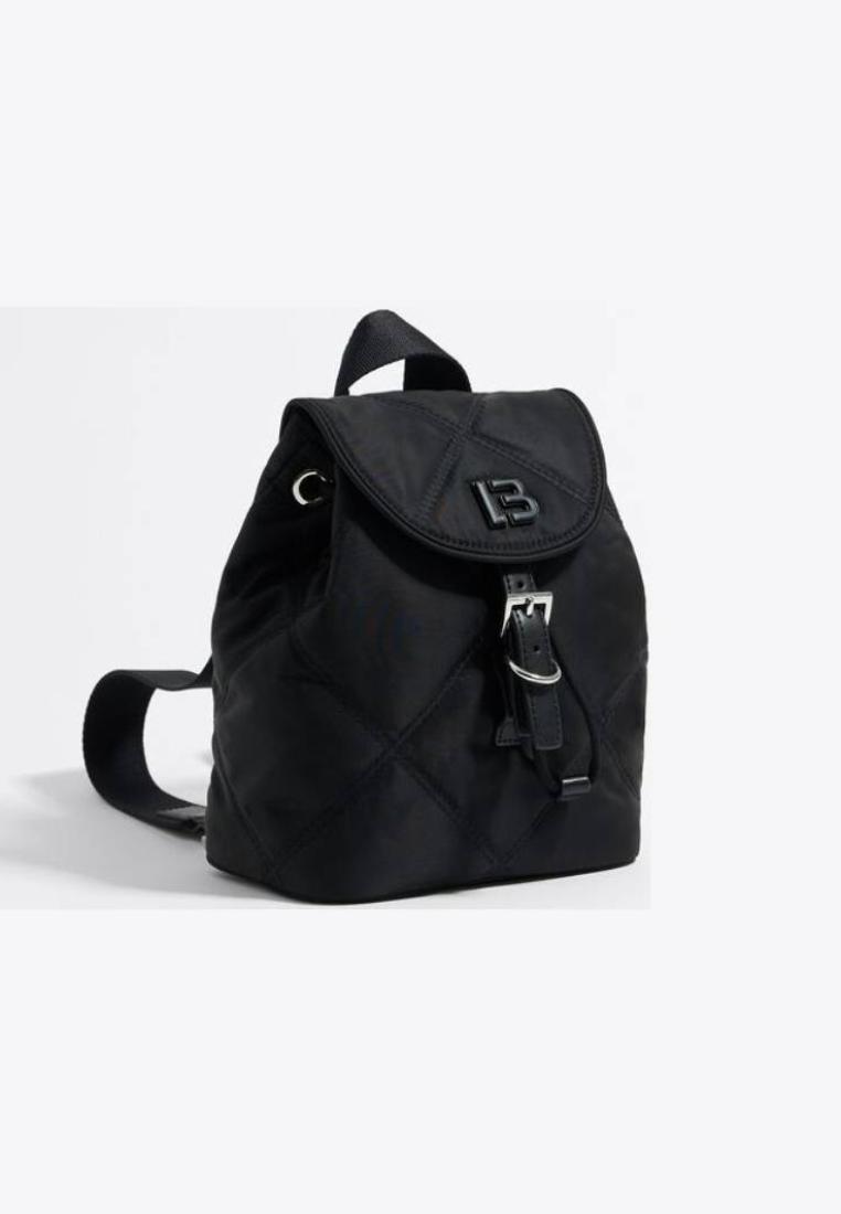Bimba Y Lola S Black Padded Nylon Backpack
