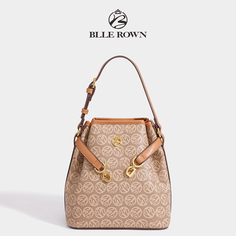 BLLE ROWN BR5092 Tas Wanita Tas Selempang Tas Totebag Wanita-Brown