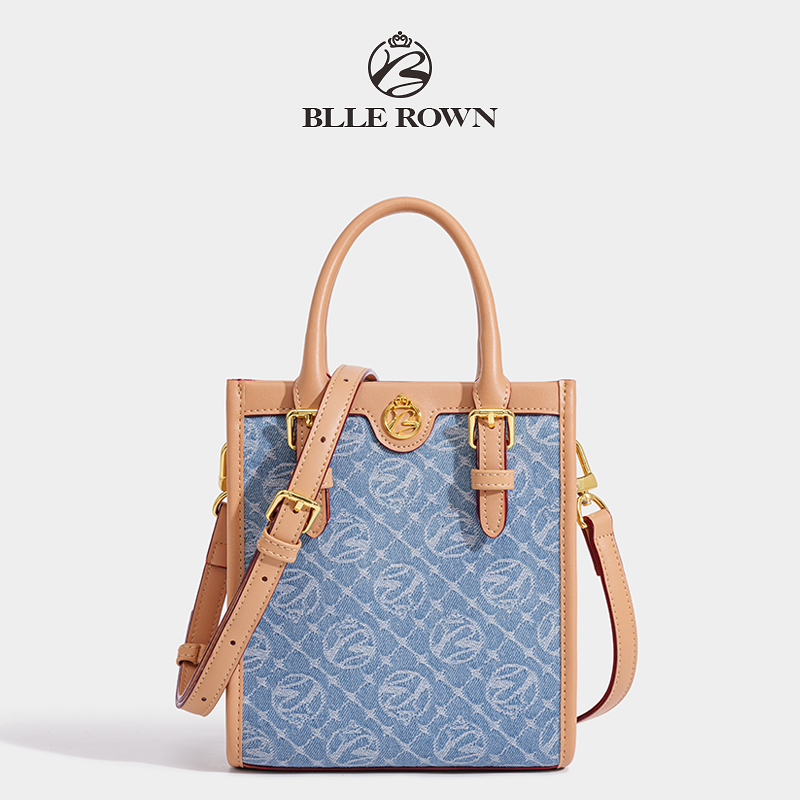 BLLE ROWN BR5091 Tas Wanita Tas Selempang Tas Totebag Wanita Model Terbaru-Blue