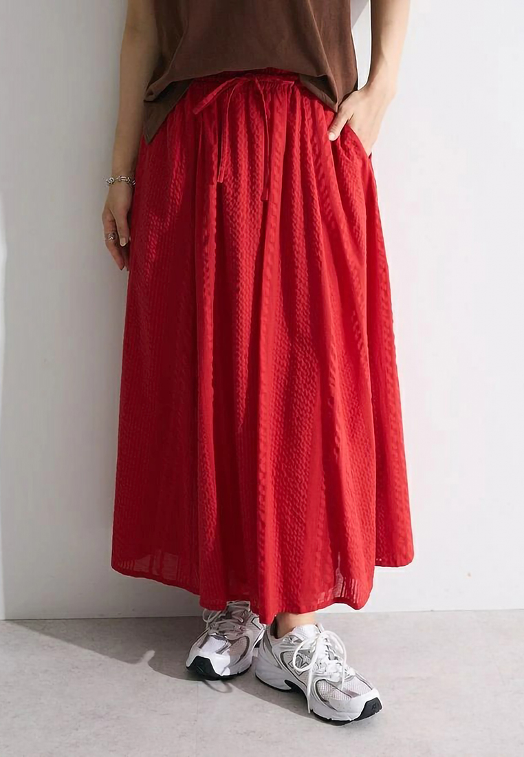 Bobo Tokyo Green Parks - Kazami Cotton Gathered Skirt