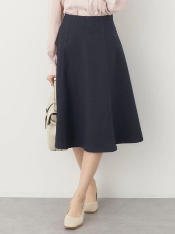 Bobo Tokyo Rok Wanita - Earth, Music And Ecology - Yuugao Flared Skirt Navy
