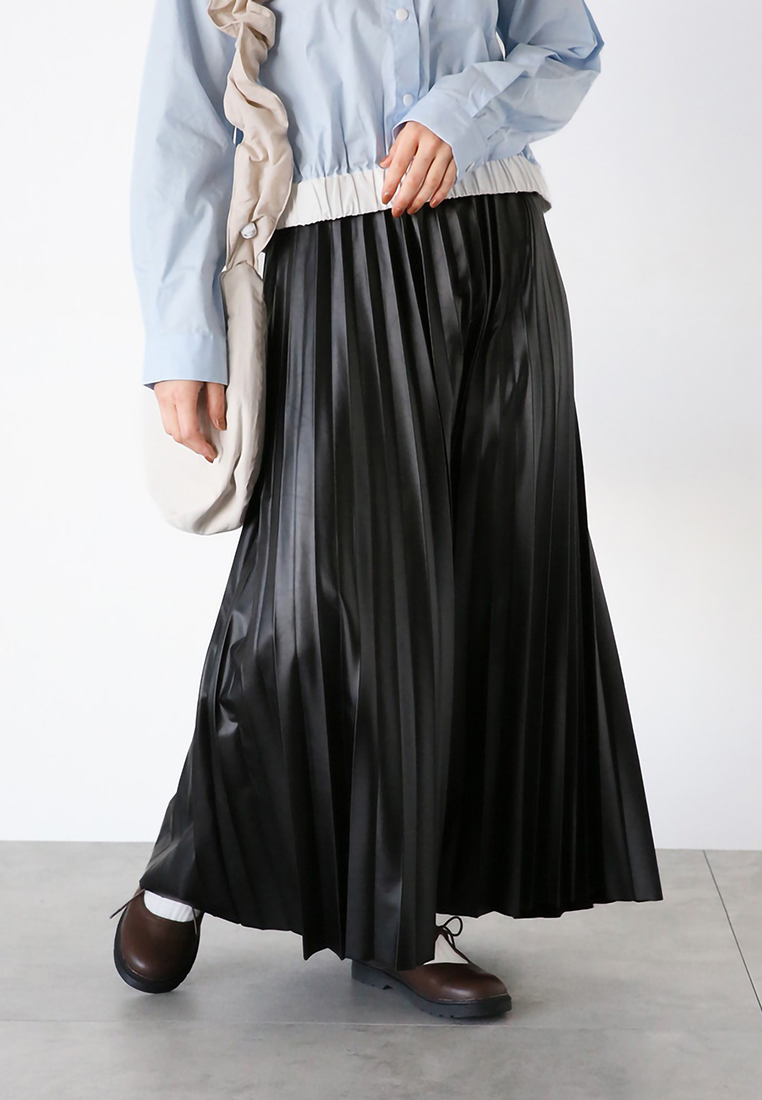 Bobo Tokyo Ehka Sopo - Takamine Glossy Pleated Skirt