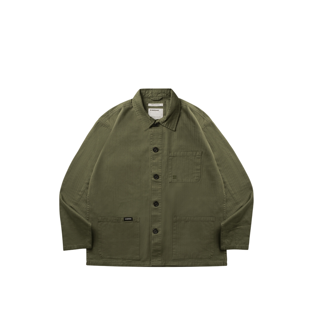 Bodypack Mirage Chore Jacket Vintage Jaket Praktis - Olive