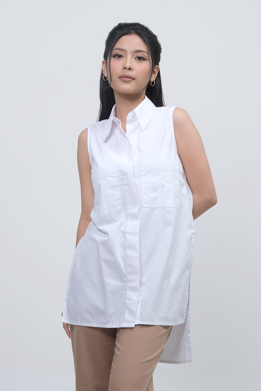 Bodytalk Kemeja Wanita Volna Offwhite