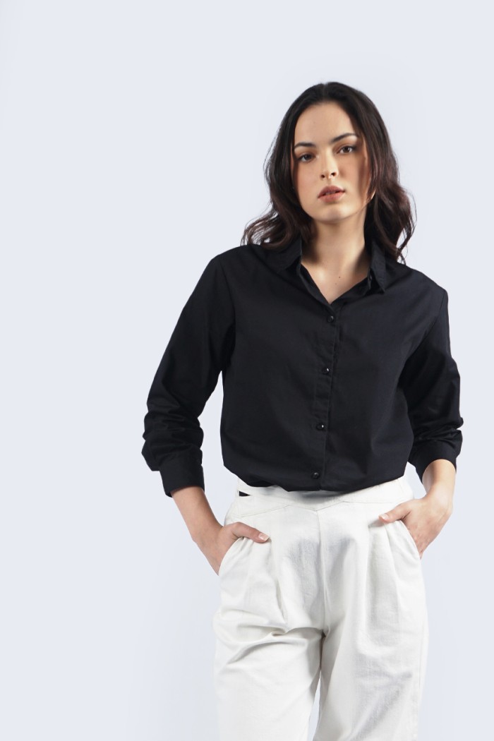 Bodytalk Kemeja Wanita Marlyn Black