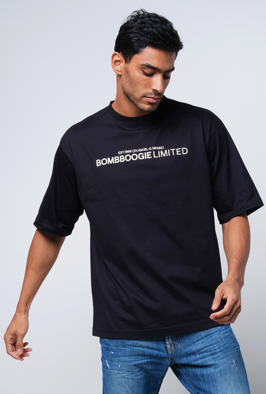 Bombboogie Kaos Pria Oversized Oblitt