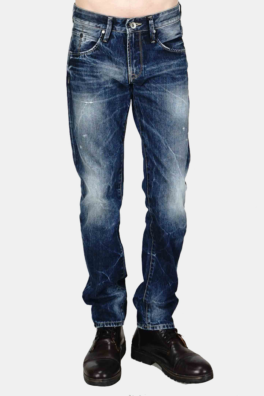 Bombboogie Celana Jeans Pria Slimfit E1 Raw Handmade