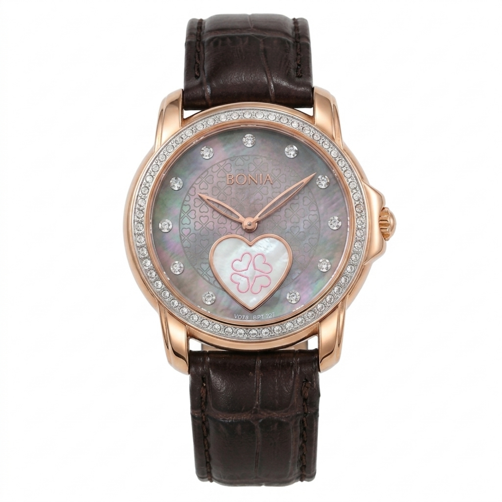 Bonia BPT227-2547S Rosegold Kulit Coklat Cewek
