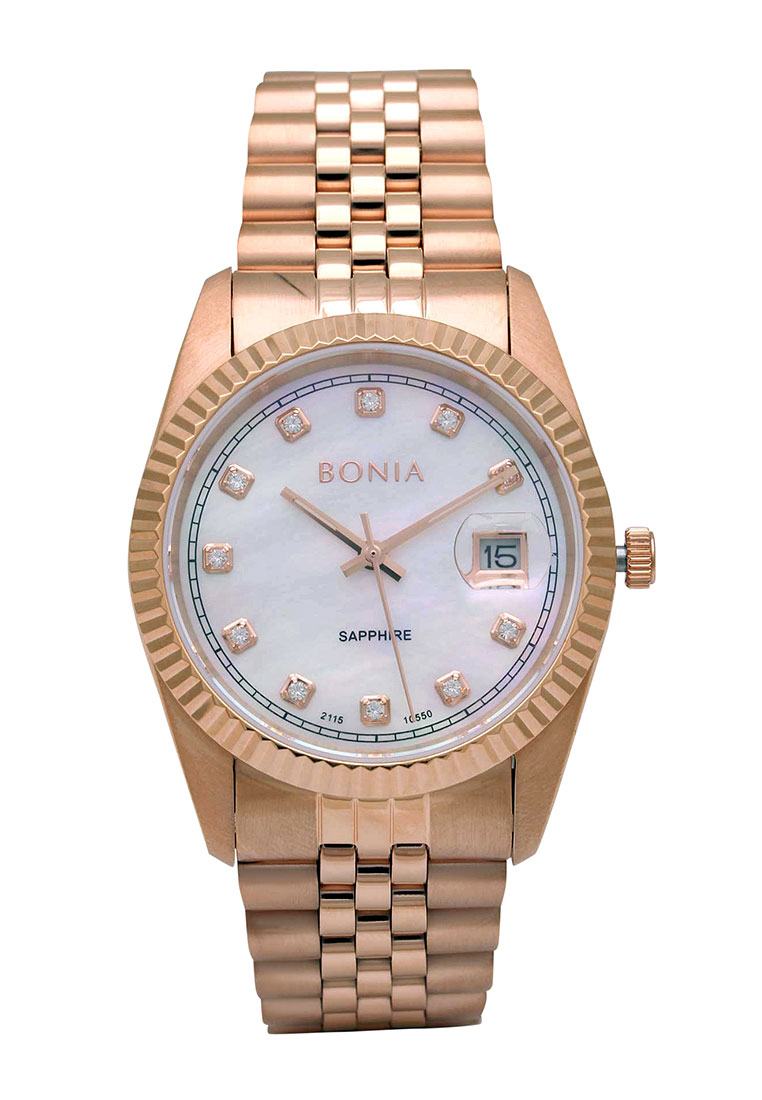 Bonia Jam Tangan Pria - Rosegold - Stainless Steel - B10550-1557