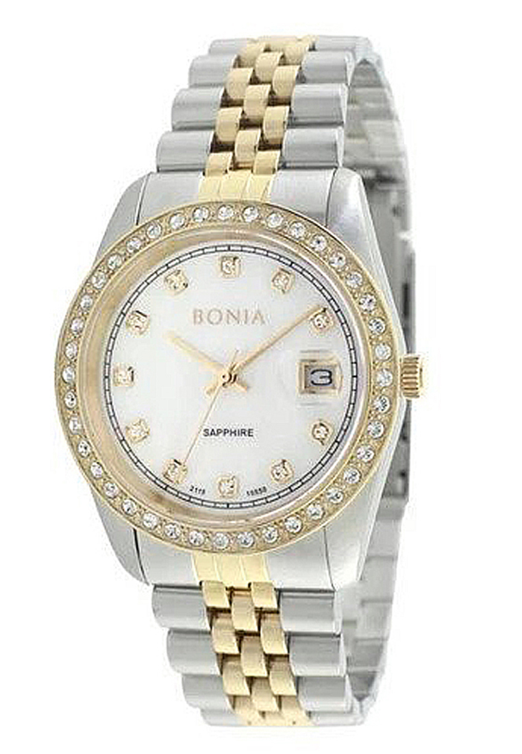 Bonia Watches BONIA BNB10550-1157S SILVER GOLD RING DIAMOND MAN