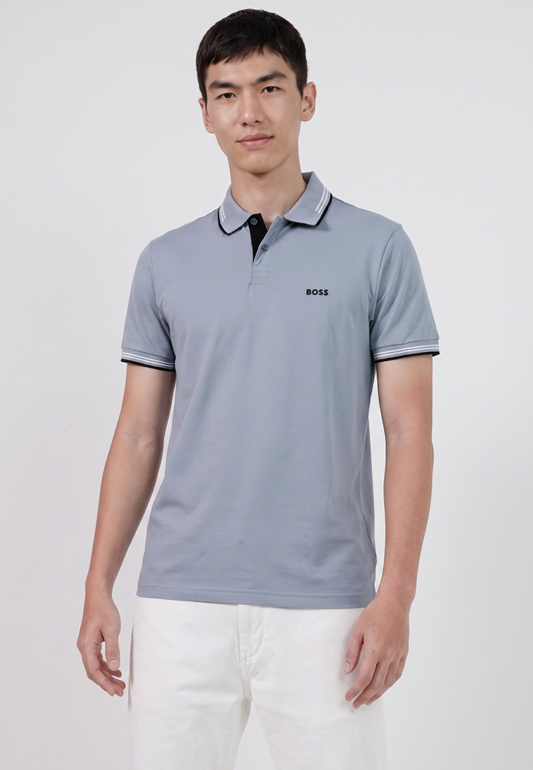 BOSS Branding Slim Fit Polo Shirt - BOSS Green