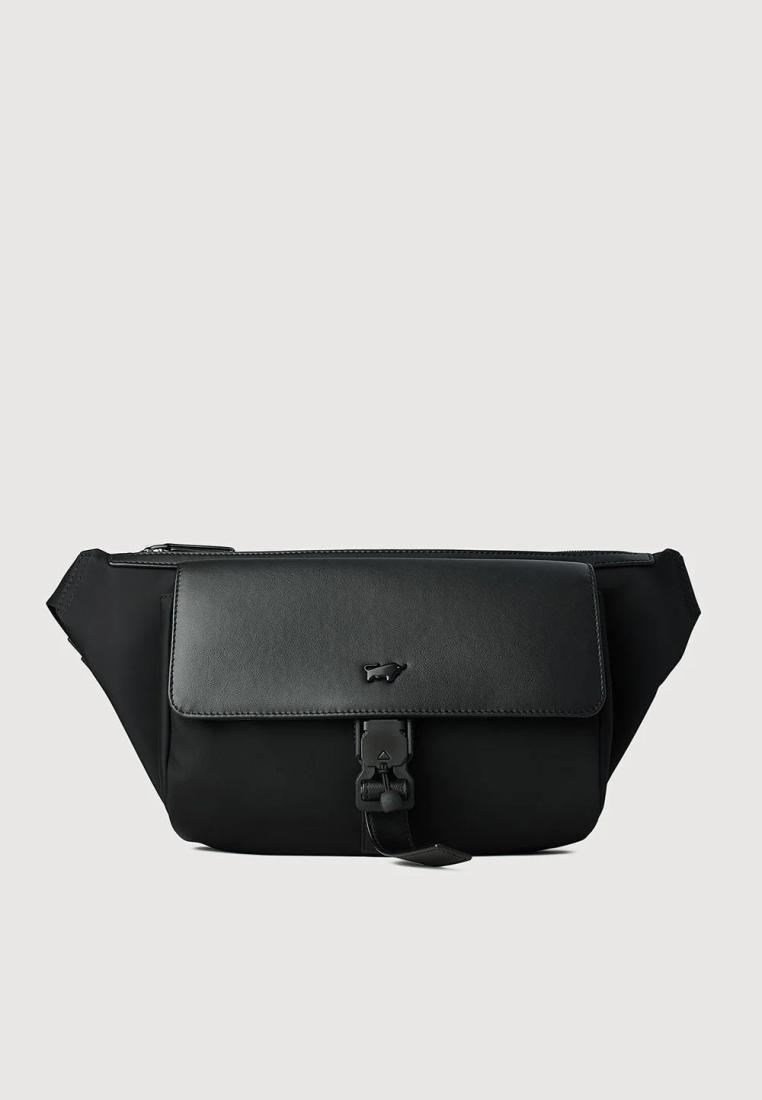 BRAUN BUFFEL VALADON B-07 MEDIUM WAIST POUCH - BLACK