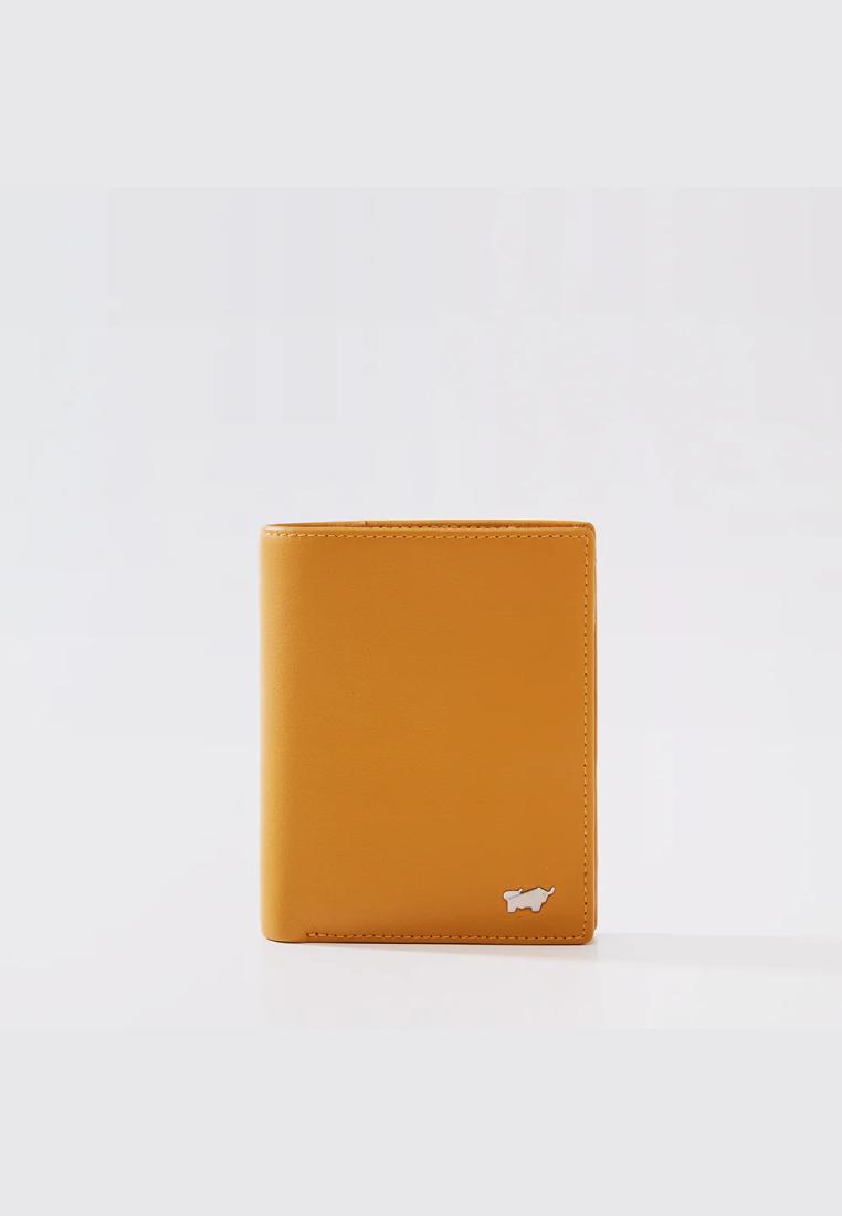 BRAUN BUFFEL VALADON A-307 VERTICAL WALLET WITH COIN COMPARTMENT - INCA GOLD