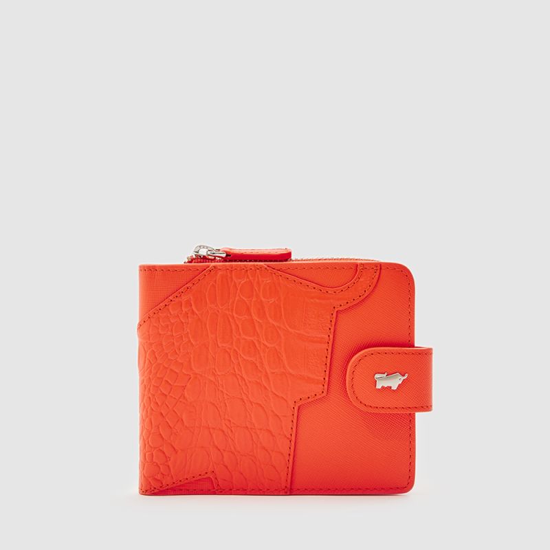 Braun Buffel DOMPET PRIA FLO WALLET WITH EXTERNAL COIN COMPARTMENT