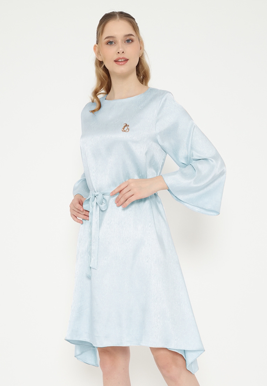 Brilliant Girl Tunik atau Mini dress Shimer In Blue By Brilliant Girl Warna Biru Muda