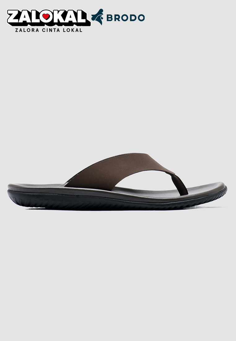 BRODO - Sandal Pria Flipper Brown BS