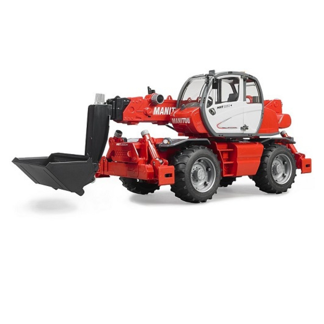 Bruder 2129 Manitou Teleskopstapler MRT 2150 - Mainan Miniatur Truk Forklift