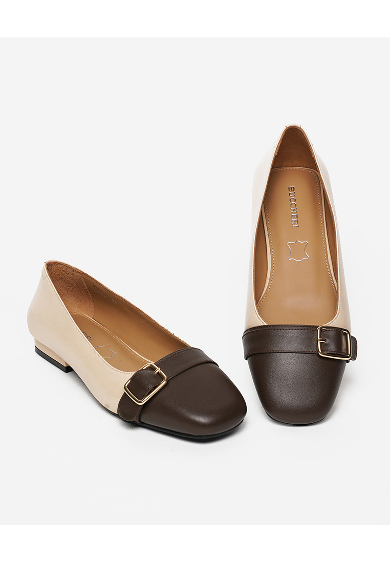 Buccheri Nyssa Flats Women Nude/Dbrown